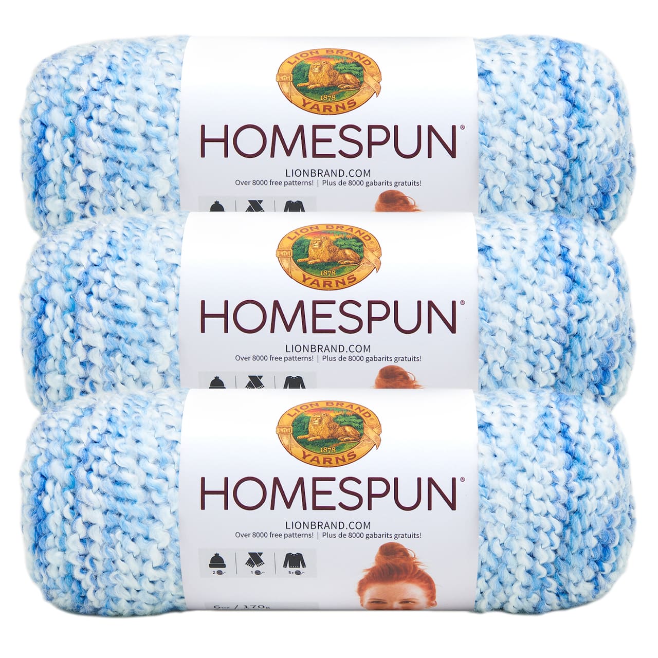 3 Pack Lion Brand® Homespun® Yarn